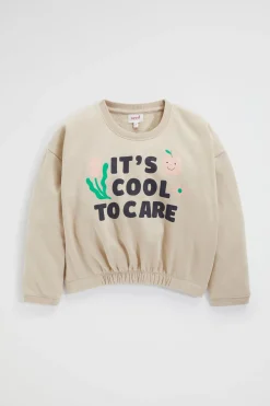 Seed Heritage T-Shirts & Tops-Elasticated Sweat Ecru