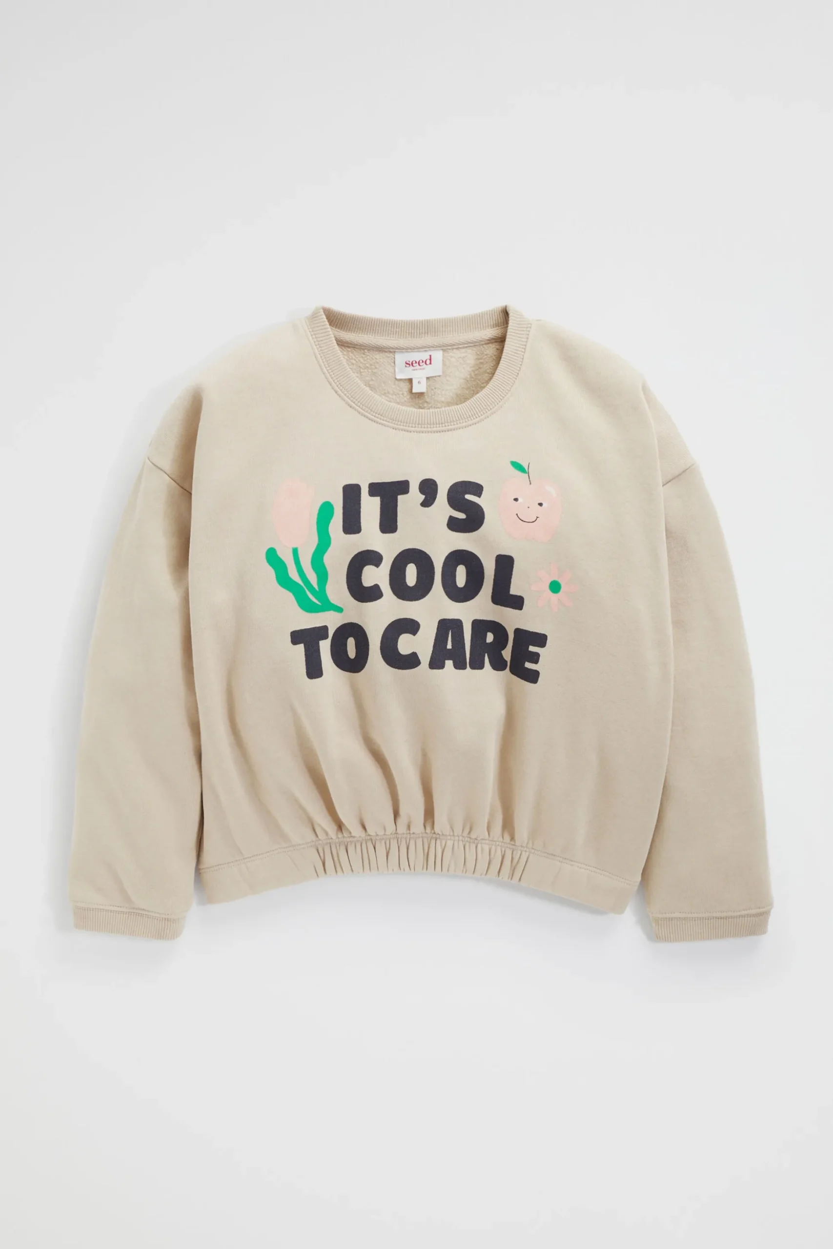 Seed Heritage T-Shirts & Tops-Elasticated Sweat Ecru