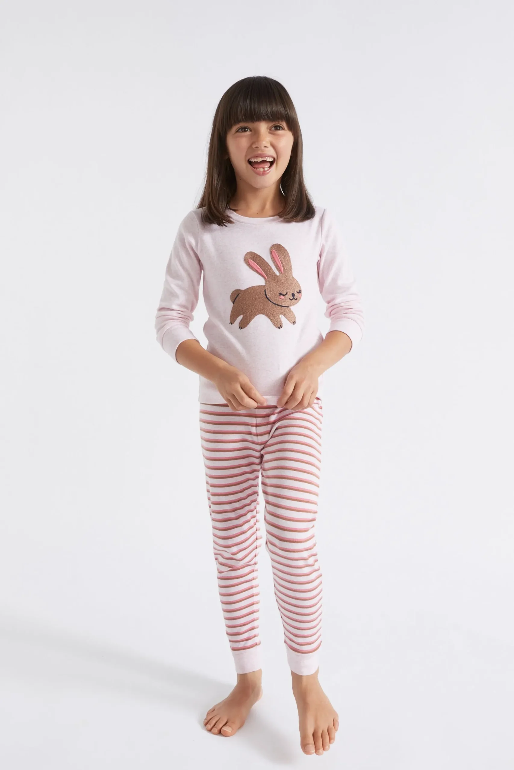 Seed Heritage Pyjamas & Sleepwear-Embroidered Bunny Pyjama Rose Marle