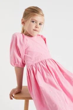 Seed Heritage Dresses-Embroidered Dress Candy Pink