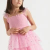 Seed Heritage Dresses-Embroidered Dress Sherbet