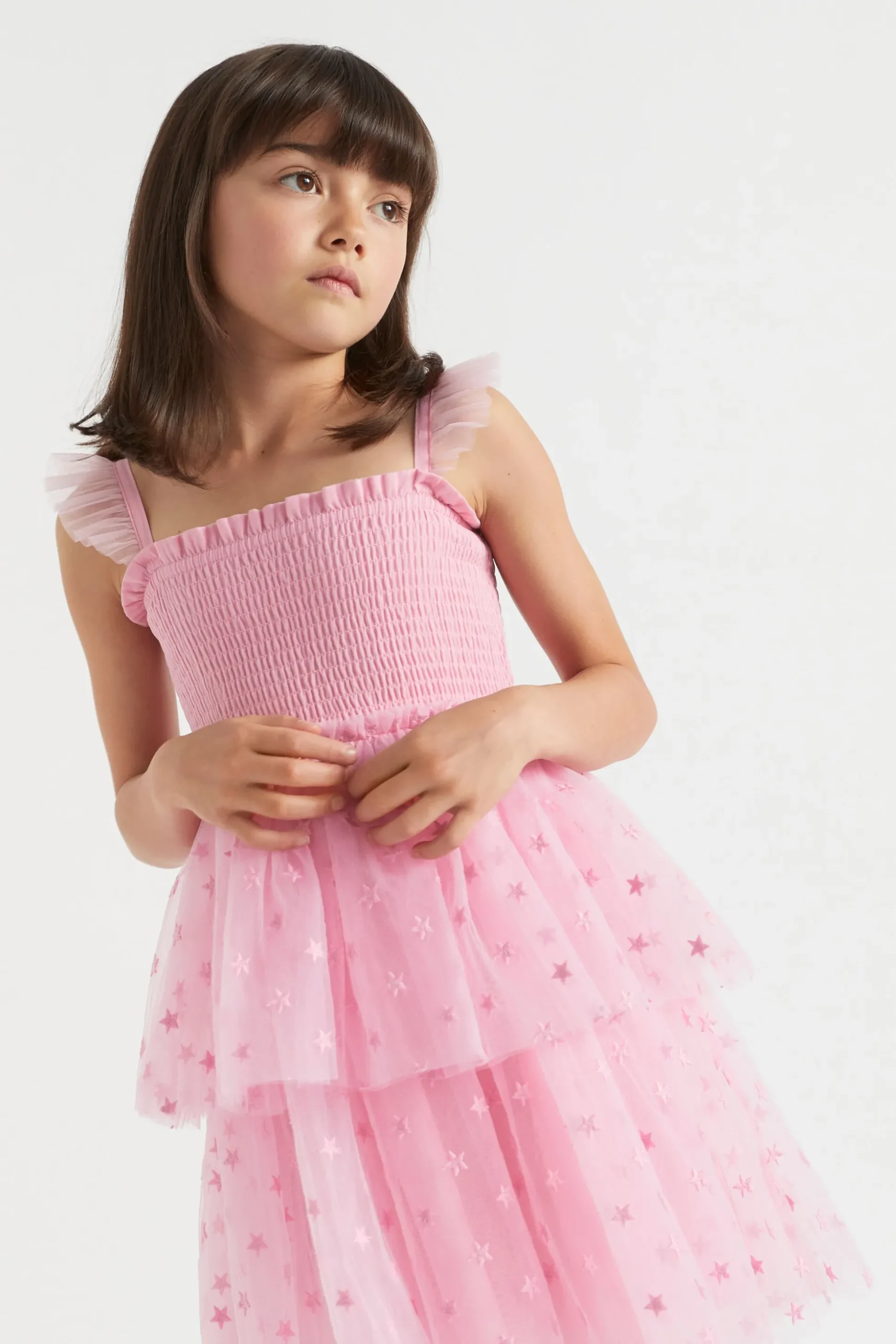 Seed Heritage Dresses-Embroidered Dress Sherbet