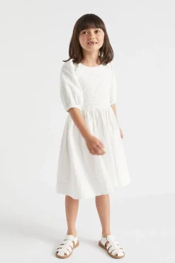Seed Heritage Dresses-Embroidered Dress Vintage White