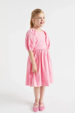 Seed Heritage Dresses-Embroidered Dress Candy Pink