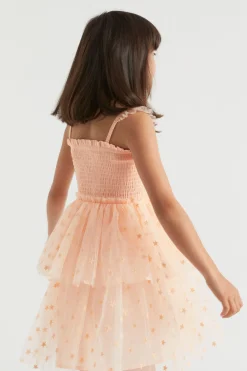Seed Heritage Dresses-Embroidered Dress Flamingo