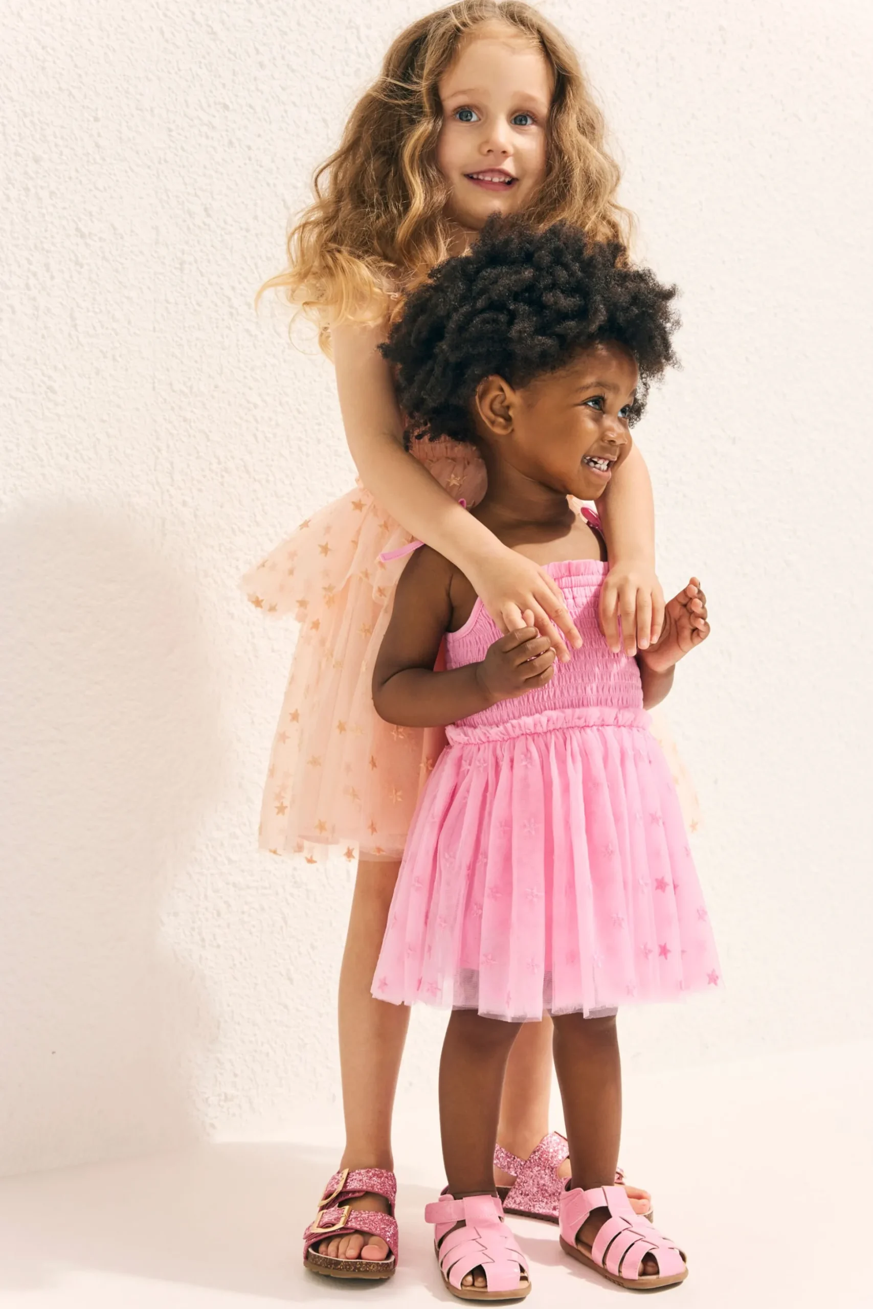 Seed Heritage Dresses-Embroidered Dress Sherbet
