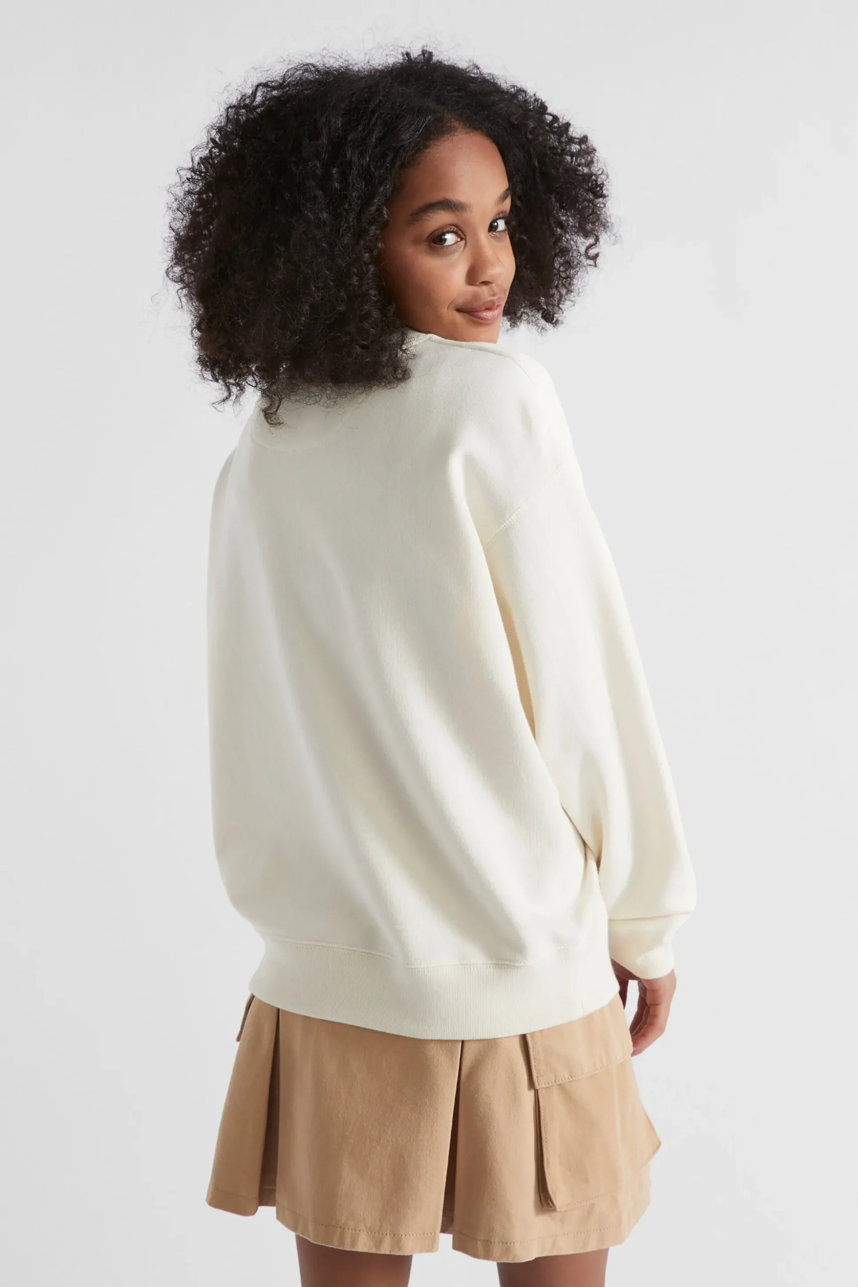Seed Heritage Knitwear & Sweaters-Embroidered Sweat Vintage Cream