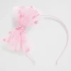 Seed Heritage Hair Accessories-Embroidery Star Bow Headband Sherbet
