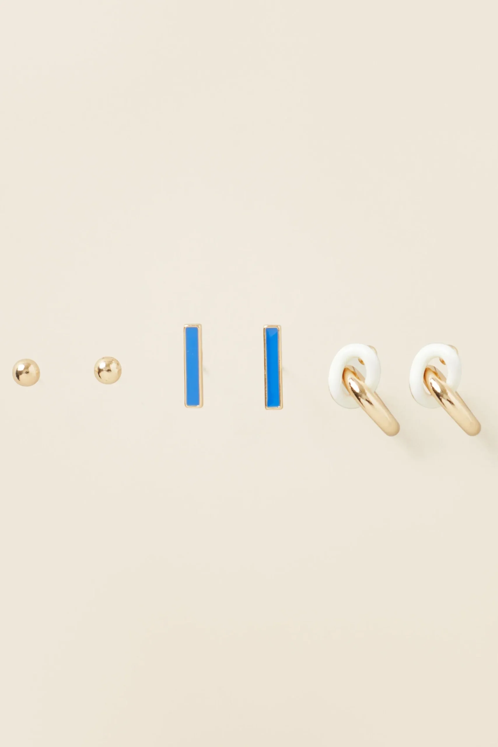 Seed Heritage Jewellery-Enamel Stud Pack Multi