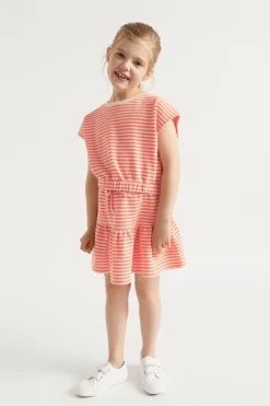 Seed Heritage Skirts-Fashion Stripe Skirt Watermelon