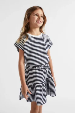 Seed Heritage T-Shirts & Tops-Fashion Stripe Tee Midnight Stripe
