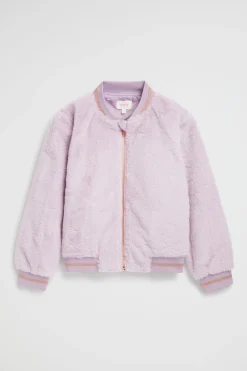 Seed Heritage Jackets & Vests-Faux Fur Bomber Orchid