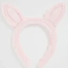 Seed Heritage Hair Accessories-Faux Fur Bunny Headband Dusty Rose