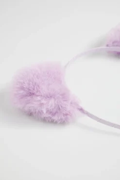 Seed Heritage Hair Accessories-Faux Fur Headband Lilac