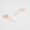 Seed Heritage Hair Accessories-Felt Daisy Snaps Dusty Rose
