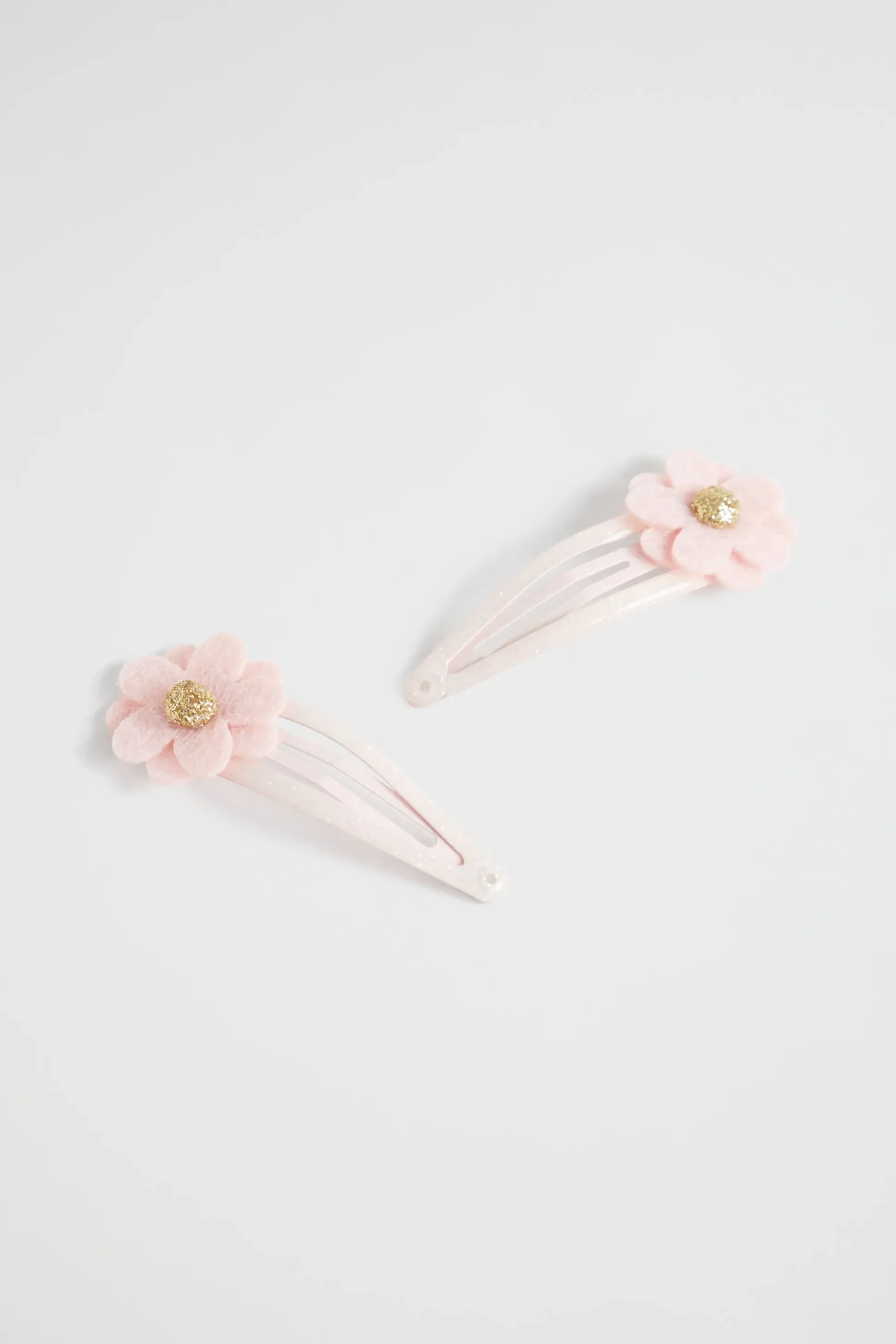 Seed Heritage Hair Accessories-Felt Daisy Snaps Dusty Rose