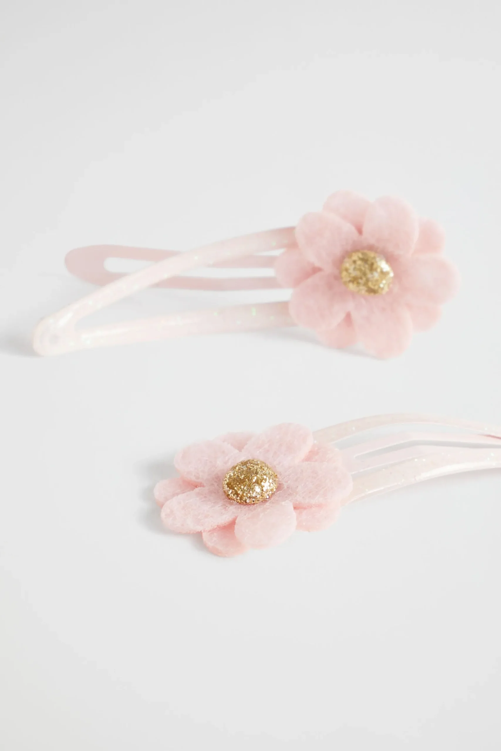 Seed Heritage Hair Accessories-Felt Daisy Snaps Dusty Rose