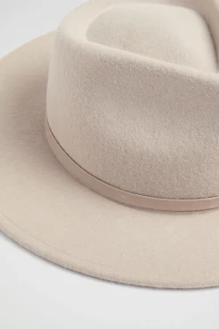 Seed Heritage Hats & Gloves-Felt Fedora Light Storm