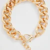 Seed Heritage Jewellery-Flat Curb Chain Bracelet Gold