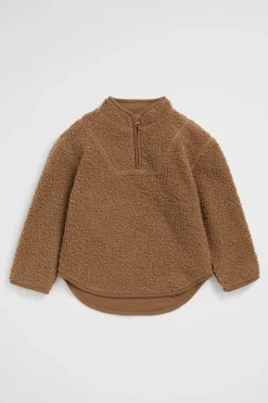 Seed Heritage Knitwear & Sweaters-Fleece Zip Sweat Cocoa