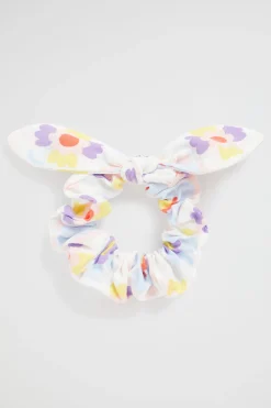Seed Heritage Hair Accessories-Floral Bow Scrunchie Multi