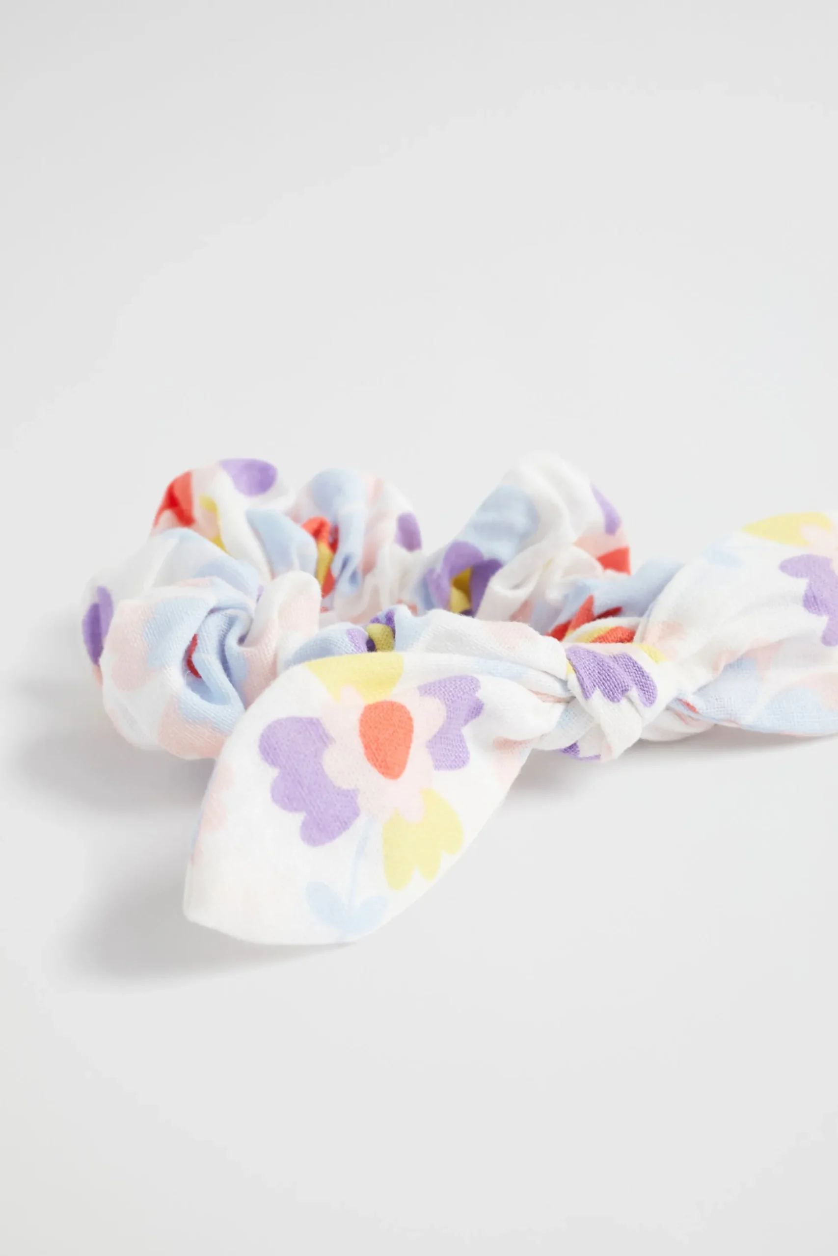 Seed Heritage Hair Accessories-Floral Bow Scrunchie Multi