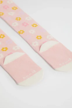 Seed Heritage Tights-Flower Tight Dusty Rose