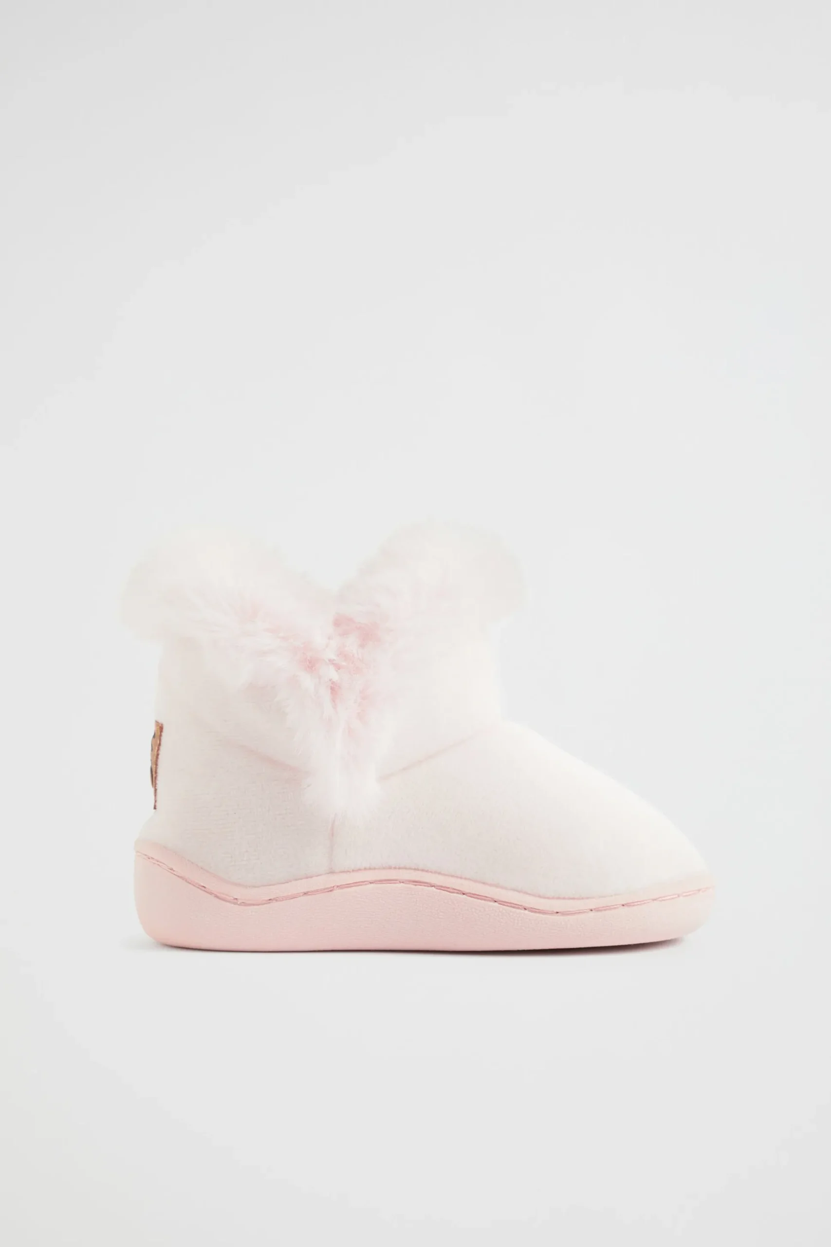 Seed Heritage Slippers-Fluffy House Boot Dusty Rose