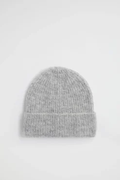 Seed Heritage Hats & Gloves-Fluffy Knit Beanie Grey Marle