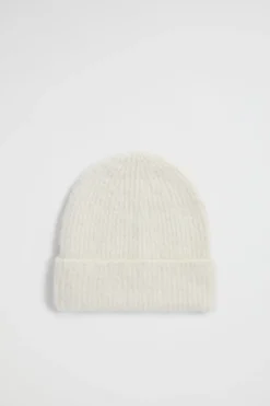 Seed Heritage Hats & Gloves-Fluffy Knit Beanie Vanilla Cream