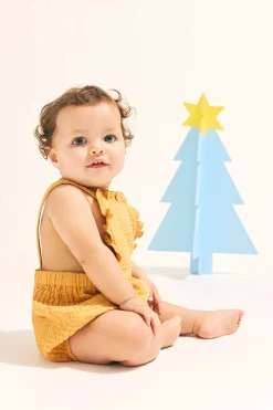 Seed Heritage Jumpsuits & Overalls-Frill Romper Light Ochre
