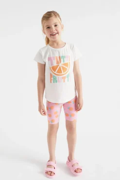 Seed Heritage T-Shirts & Tops-Frutti Motif Tee Vintage White