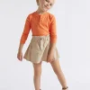 Seed Heritage T-Shirts & Tops-Funnel Rib Tee Apricot