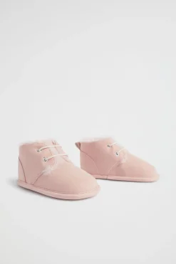 Seed Heritage Booties-Fur Lined Bootie Dusty Rose