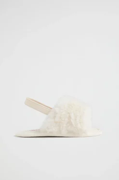 Seed Heritage Slippers-Fur Mini Slide Neutral