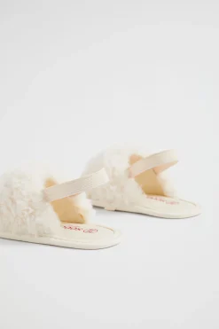Seed Heritage Slippers-Fur Mini Slide Neutral