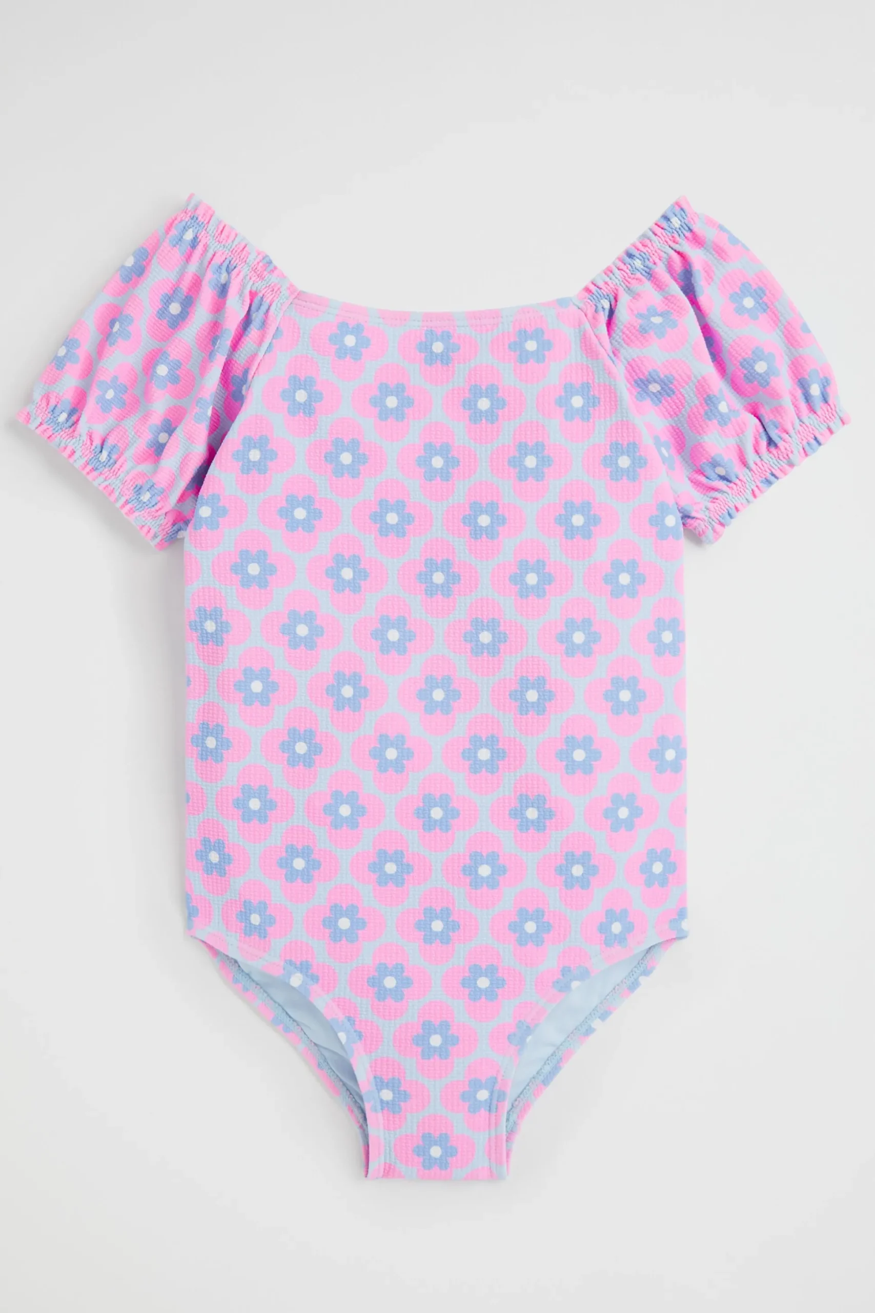 Seed Heritage Swimwear-Geo Bather Baby Blue