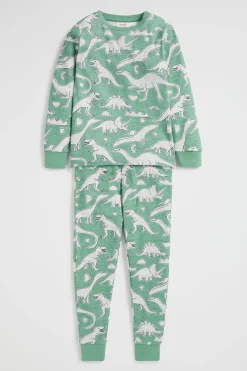 Seed Heritage Pyjamas & Sleepwear-Geo Dino Pyjama Clover