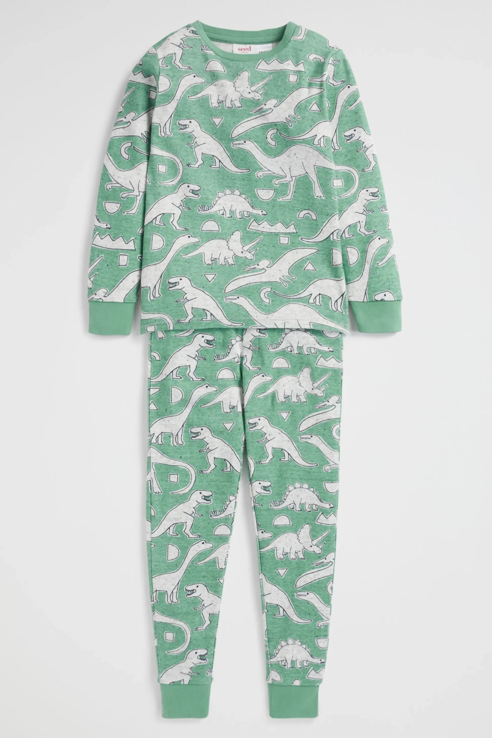 Seed Heritage Pyjamas & Sleepwear-Geo Dino Pyjama Clover
