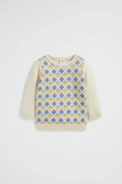 Seed Heritage T-Shirts & Tops-Geo Knit Rich Cream