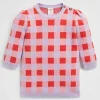 Seed Heritage Knitwear & Sweaters-Gingham Knit Dress Orchid