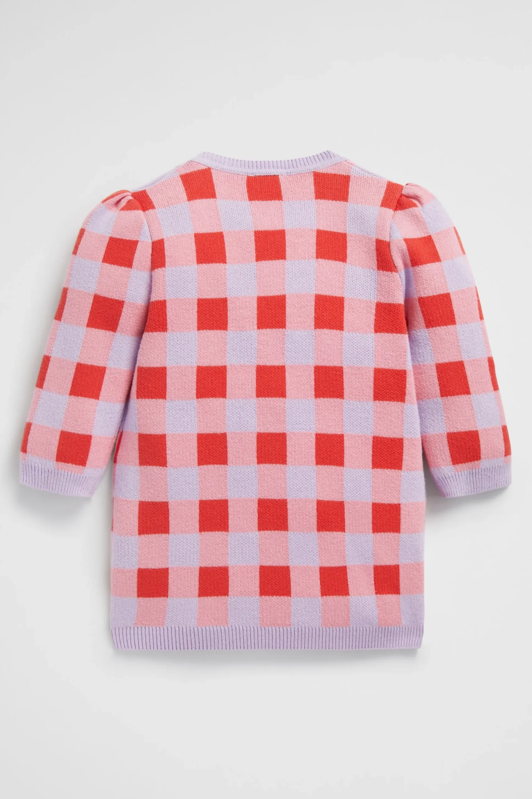 Seed Heritage Knitwear & Sweaters-Gingham Knit Dress Orchid