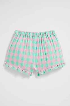 Seed Heritage Pants-Gingham Shorts Candy Pink