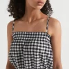 Seed Heritage T-Shirts & Tops-Gingham Top Black