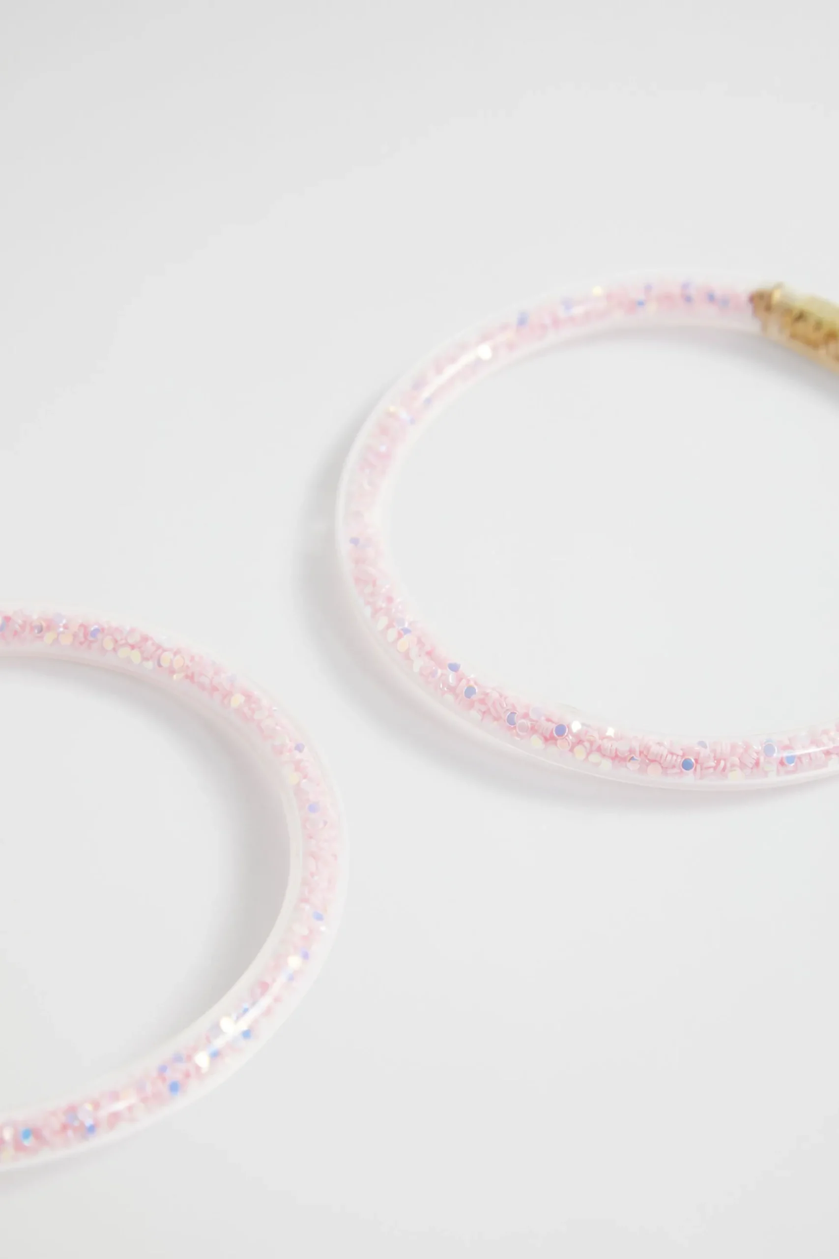 Seed Heritage Jewellery-Glitter Bangle Pack Pink