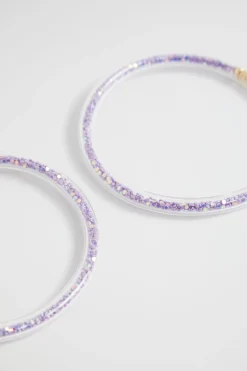 Seed Heritage Jewellery-Glitter Bangle Pack Orchid