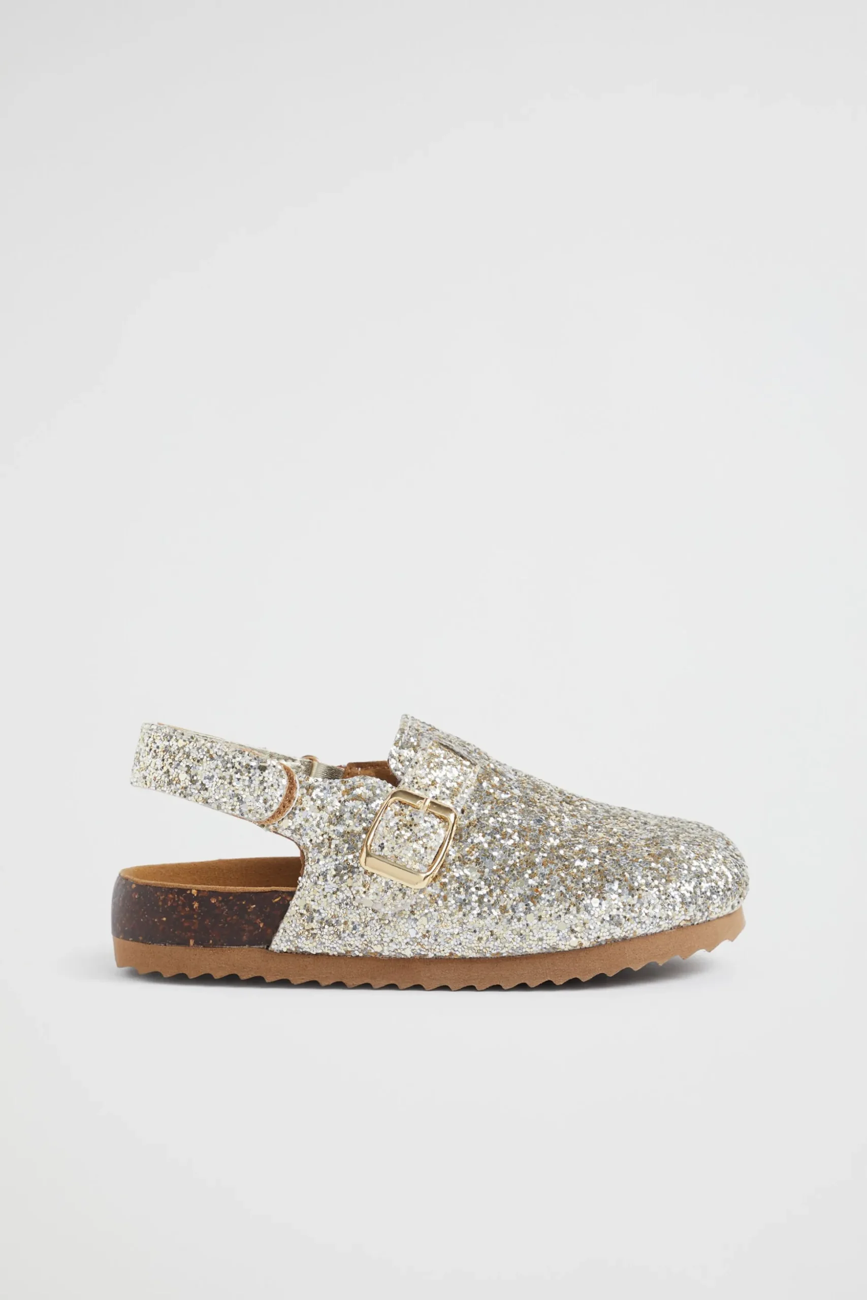 Seed Heritage Sandals & Slides-Glitter Clog Silver Gold