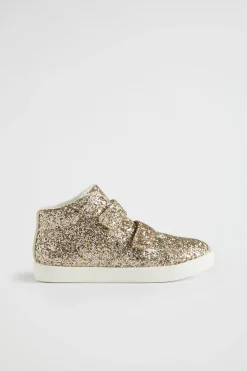 Seed Heritage Sneakers & Trainers-Glitter Tab High Top Gold