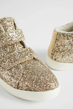 Seed Heritage Sneakers & Trainers-Glitter Tab High Top Gold