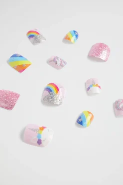 Seed Heritage Beauty & Lips & Nails-Glitter Unicorn Press On Nails Multi